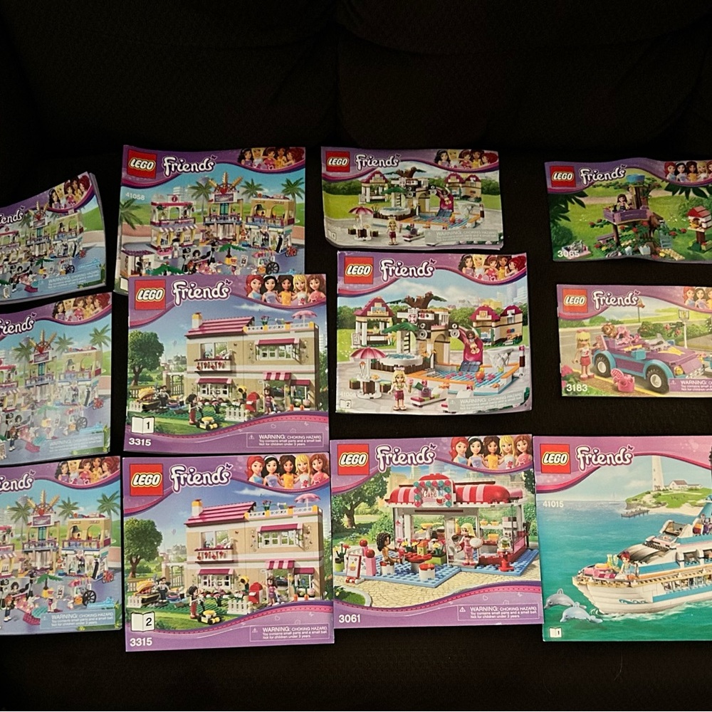 Huge LEGO FRIENDS Olivia Girls Legos Lot W/ Manuals 12 Sets Plus Bonus See Pics